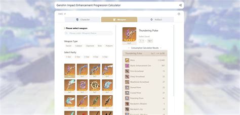 genshin progression calculator|How to use the Enhancement Progression Calculator .